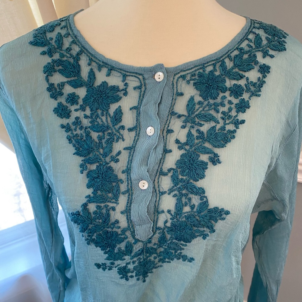 Calypso sheer tunic
